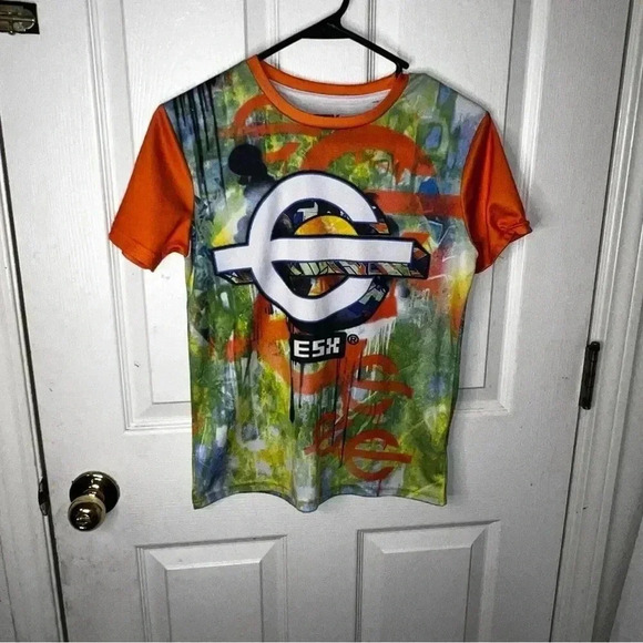 Boys 10/12 Multicolor Short Sleeve Gaming Jersey T-Shirt ESX360 ESPORTS - Picture 1 of 6